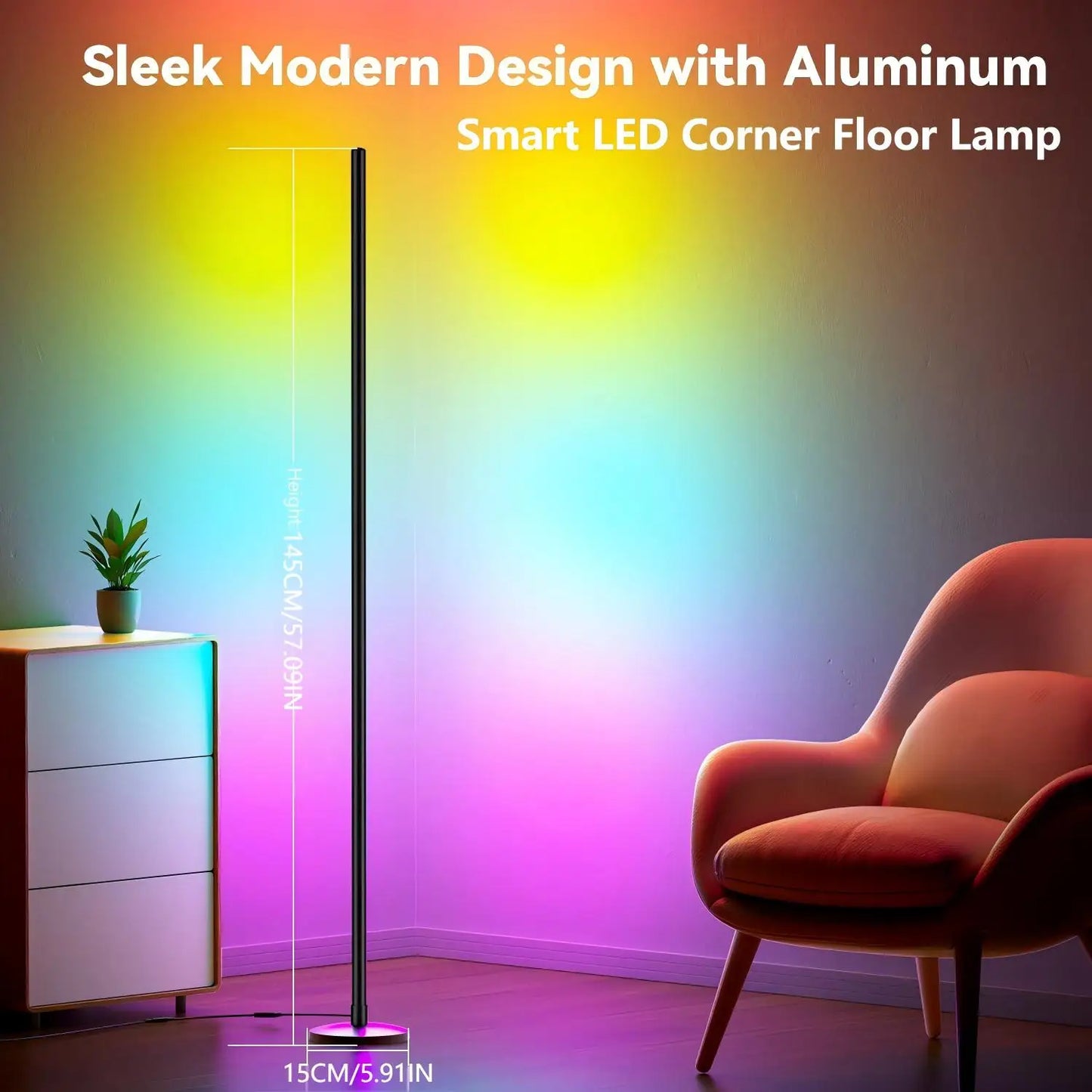 Corner Glow RGB Floor Lamp
