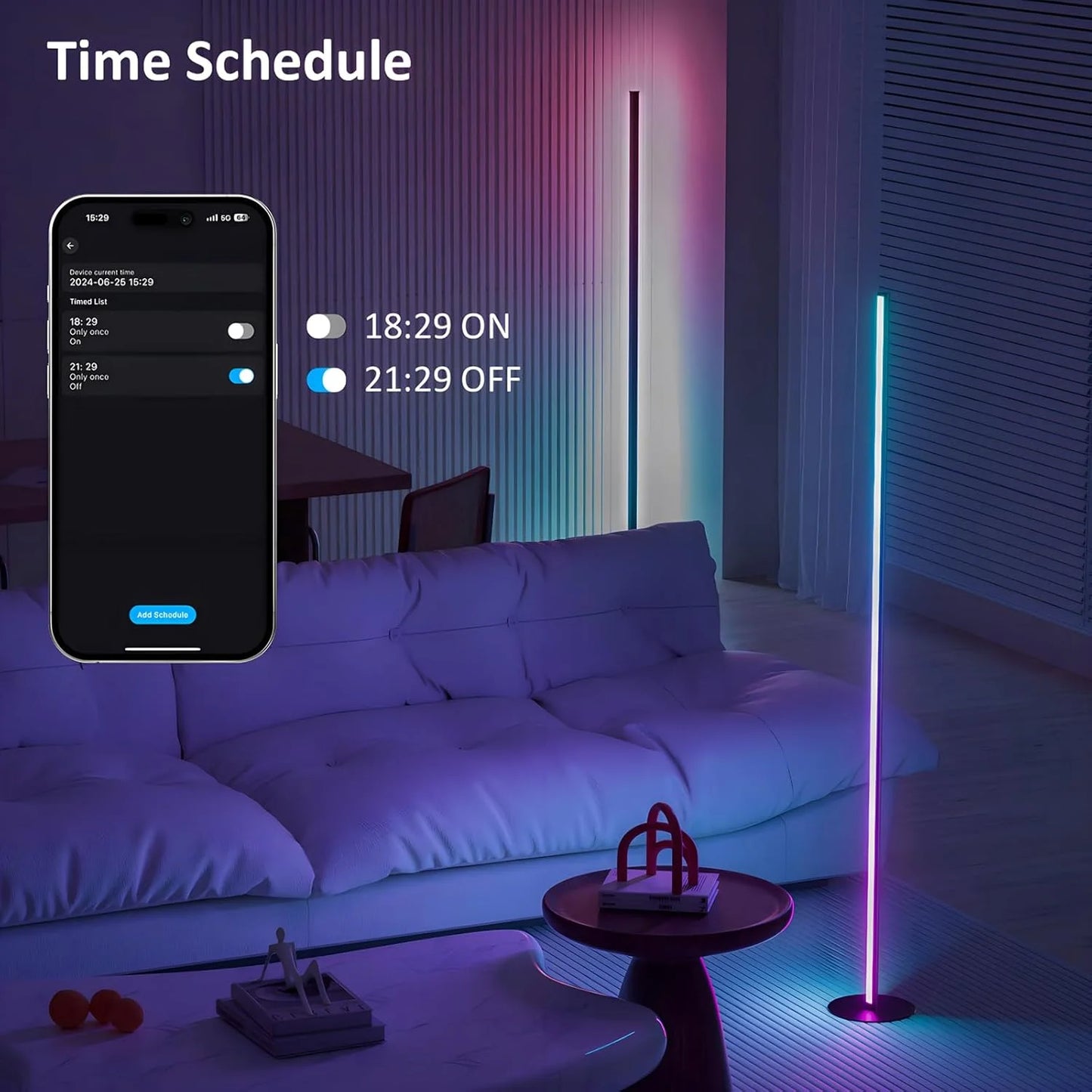 Corner Glow RGB Floor Lamp